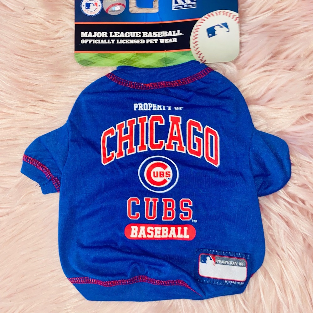 Chicago Cubs Baseball Dog Shirt